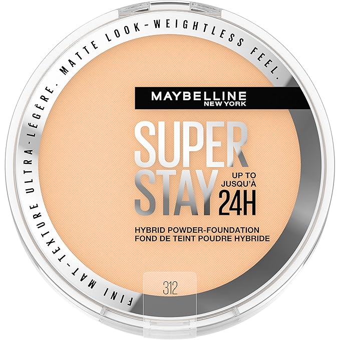 Maybelline Super Stay Up to 24HR Hybrid Powder-Foundation, 1 Count