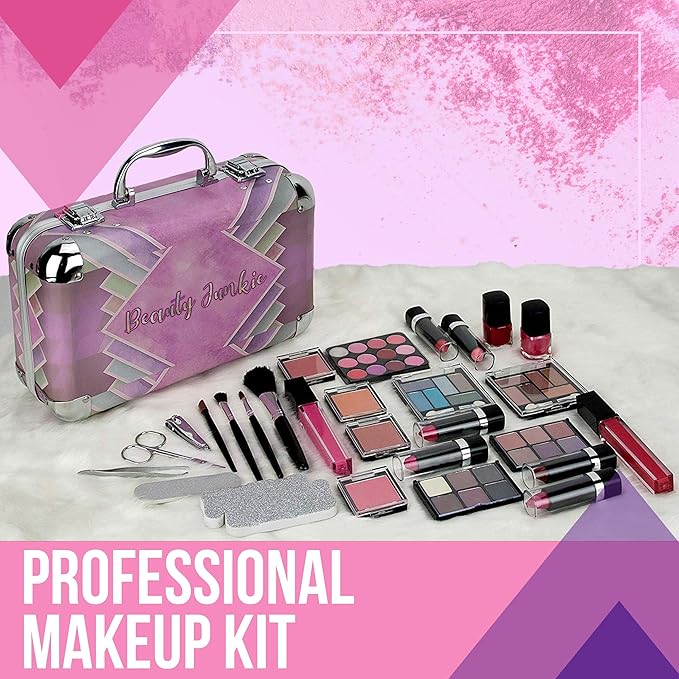 Starter Carry-All Teen Makeup Kit Gift Set, Pink,