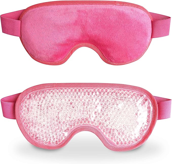 Cooling eye mask with gel