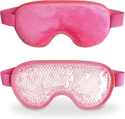 Cooling eye mask with gel