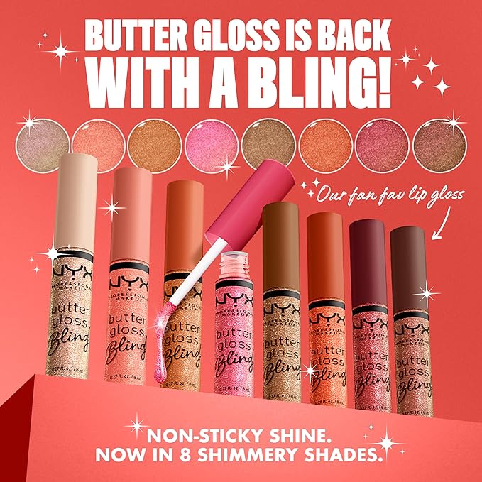 NYX PROFESSIONAL MAKEUP Butter Gloss Bling Lip Gloss,