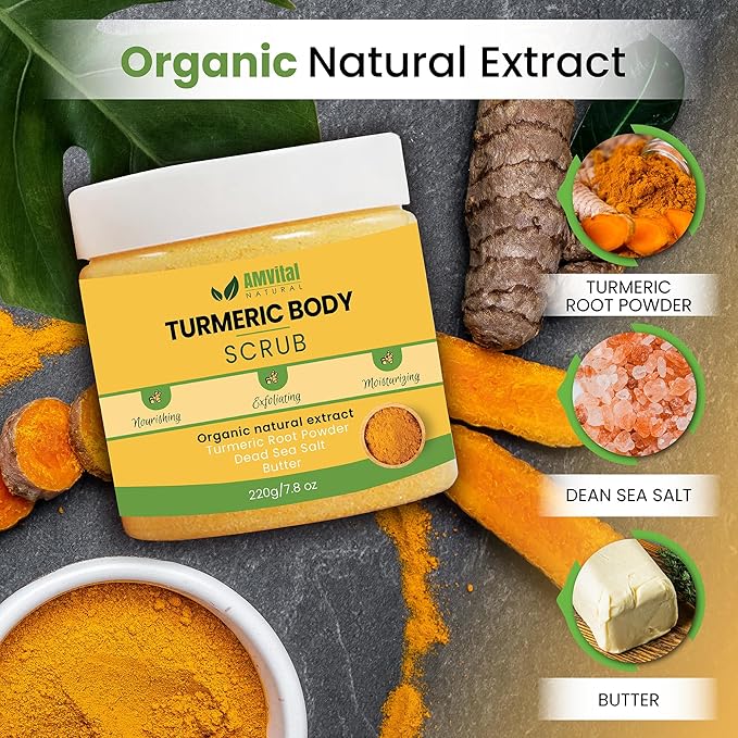 Turmeric Body Scrub - Handmade Natural