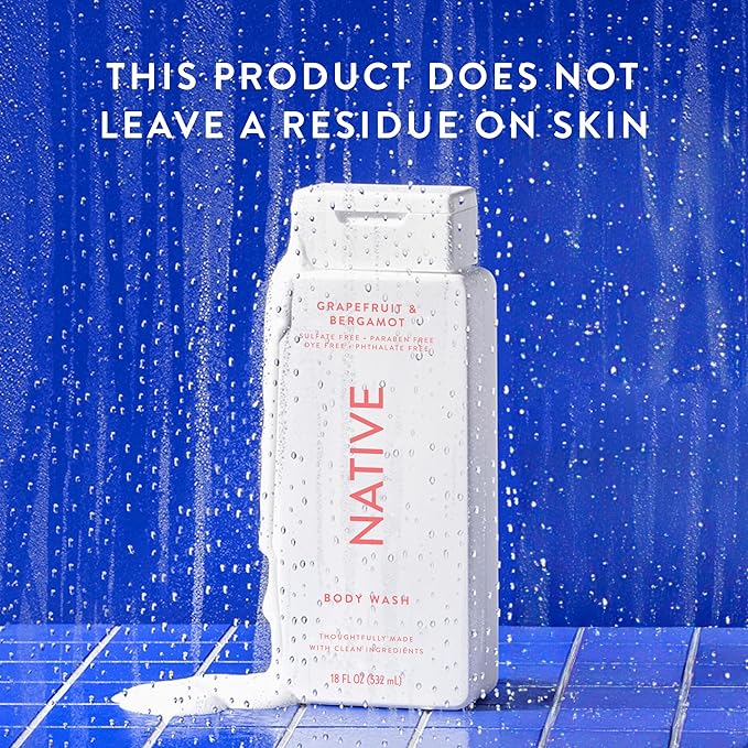 Native Body Wash Contains Naturally Derived 18 oz