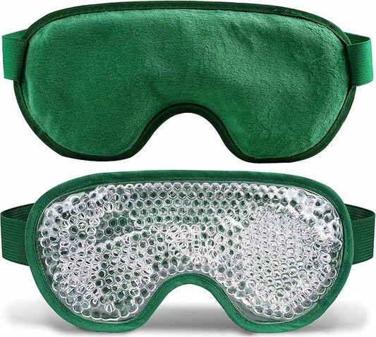 Cooling eye mask with gel