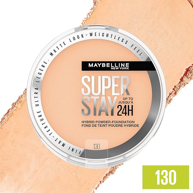 Maybelline Super Stay Up to 24HR Hybrid Powder-Foundation, 1 Count