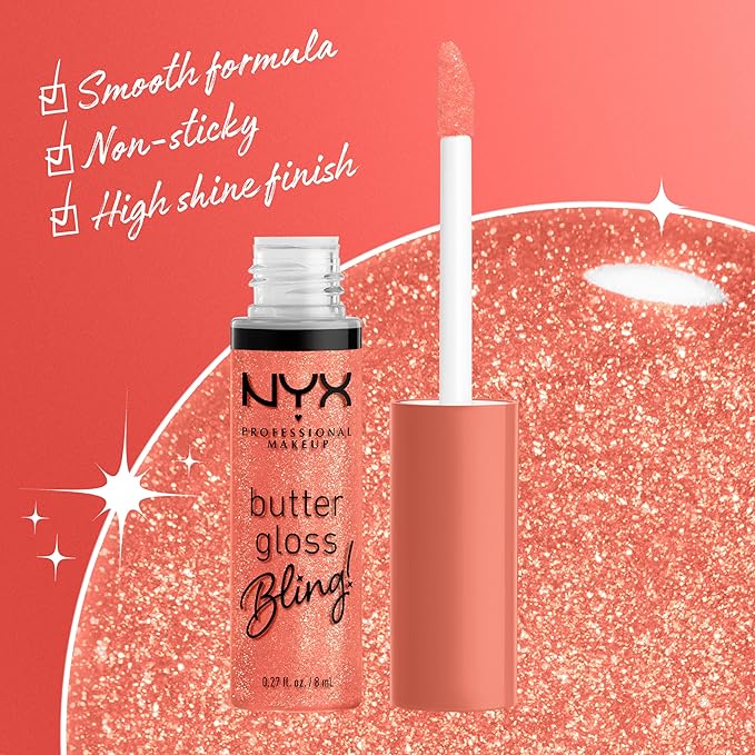 NYX PROFESSIONAL MAKEUP Butter Gloss Bling Lip Gloss,