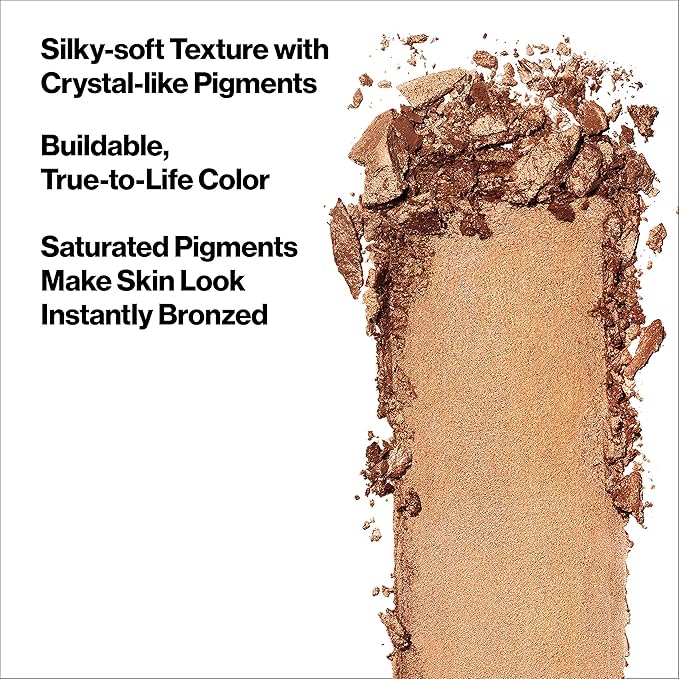 Revlon Skinlights Prismatic Powder Bronzer, Translucent-to-Buildable Coverage, ilded of 1) 120 G